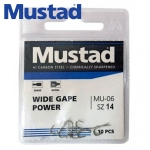 Mustad Ultra NP Wide Gape Power Spade Barbed MU06-60005NP-NI Куки